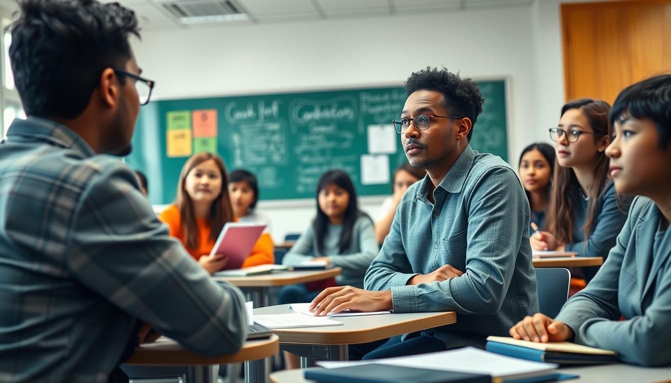 Student preparing for exams with study materials